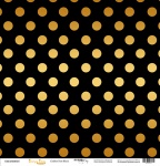       30x30 Golden Dots Black  Scrapmir Every Day Gold 10.