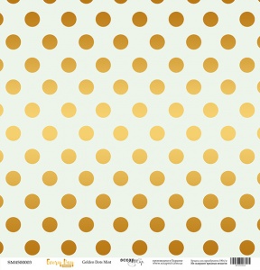       30x30 Golden Dots Mint  Scrapmir Every Day Gold 10.