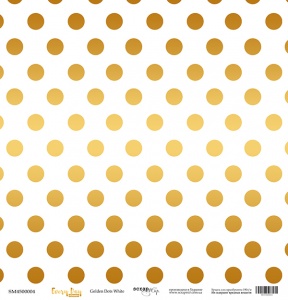       30x30 Golden Dots White  Scrapmir Every Day Gold 10.