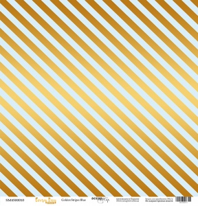       30x30 Golden Stripes Blue  Scrapmir Every Day Gold 10